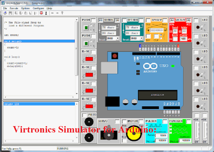 virtronics simulator for arduino